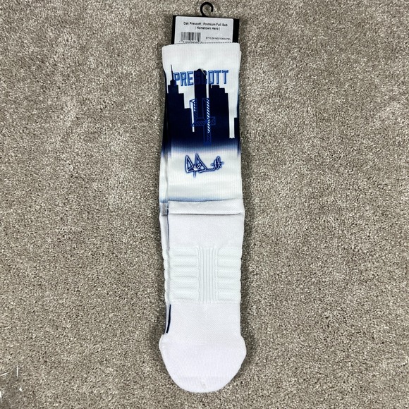 Strideline Dax Prescott Cowboys Socks NEW Size Med/Large Crew Sock NWT - Picture 4 of 6